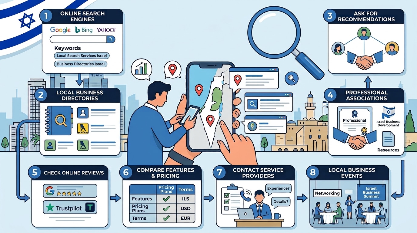 How do I find the best local search services in Israel?
